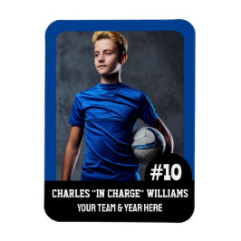 Sportteamspeler (3"x4"in) Fotomagneet Magneet