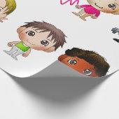 sporttekens voor cartoon in de onmiddellijke verpa cadeaupapier (Hoek)