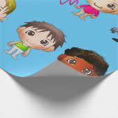 sporttekens voor cartoon in de onmiddellijke verpa cadeaupapier (Hoek)