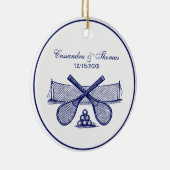 Sporttennennet, doorgesneden inktpatronen, zogenaa keramisch ornament (Rechts)