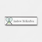 Sporttennis-racks / balkafsluiter deurbordje (Voorkant)