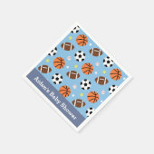 Sportthema Baby shower Party Supplies Servet (Hoek)