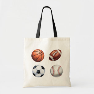 Sportthema Basketbal Honkbal Voetbal Voetbal Tote Bag