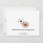 Sportthema Birthday Party - uitnodiging (Achterkant)