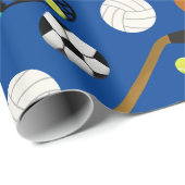 Sportthema Cadeaupapier (Rol Hoek)