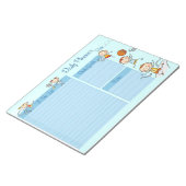 Sportthema Dagelijkse Planner Notitieblok (Schuin)