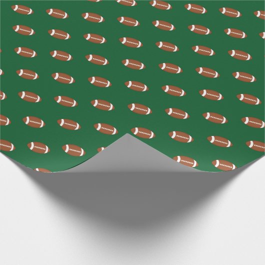 Sportthema football | Achtergrondkleur Cadeaupapier (Hoek)