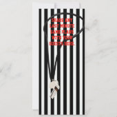 Sportthema Football Ticket Verjaardagsfeest Kaart (Achterkant)