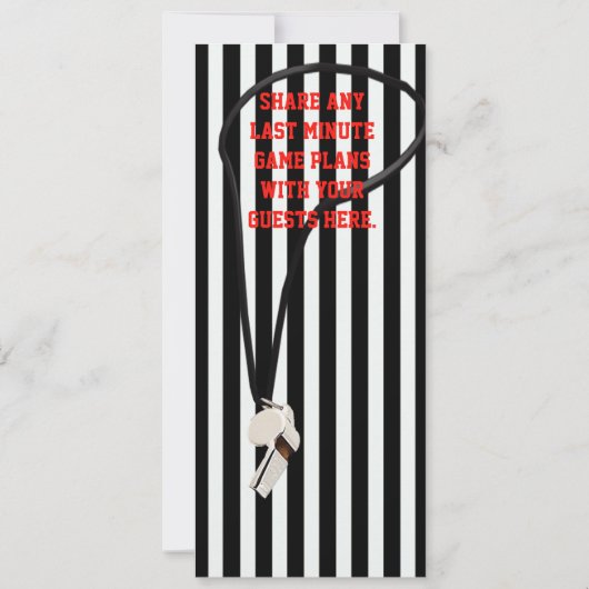 Sportthema Football Ticket Verjaardagsfeest Kaart (Achterkant)