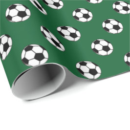Sportthema football Voetbal om het even welke acht Cadeaupapier