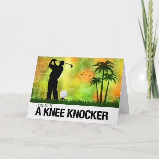 Sportthema Golfer Golf Kaart (Voorkant)