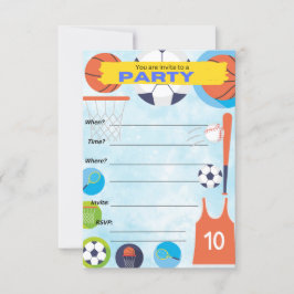 sportthema ' s , verjaardagsfeestdag kaart