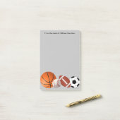 Sportthema Sticky Notes-laptops Post-it® Notes (Op bureau)