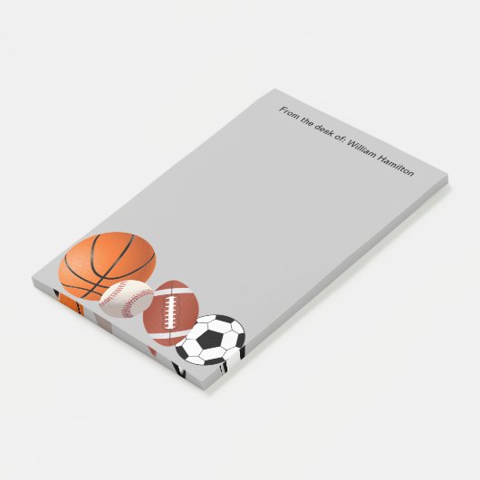 Sportthema Sticky Notes-laptops Post-it® Notes (Schuin)