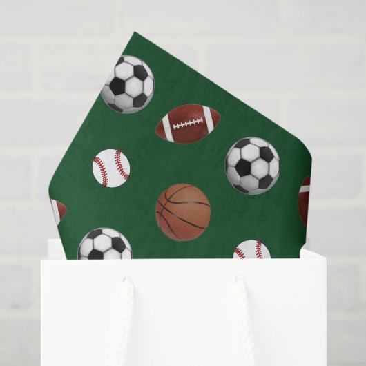 Sportthema Tissuepapier (Cadeauzakje)