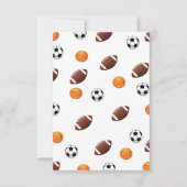 Sportthema Uitnodiging (Voorkant)