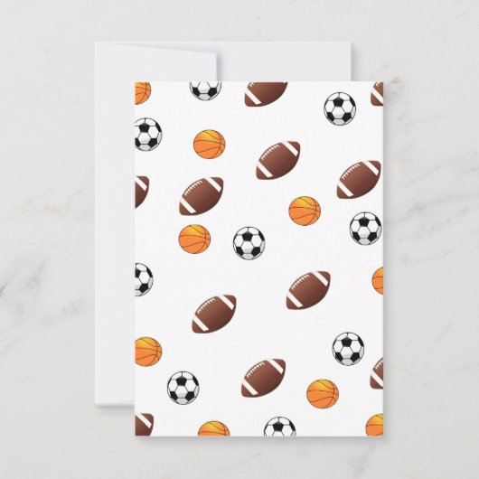 Sportthema Uitnodiging (Voorkant)