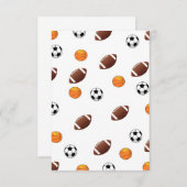 Sportthema Uitnodiging (Voorkant / Achterkant)