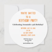 Sportthema Uitnodiging Basketball-partij (Achterkant)