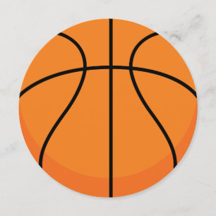 Sportthema Uitnodiging Basketball-partij