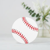 Sportthema Uitnodiging van honkbalpartij (Staand voorkant)