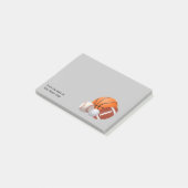 Sportthema van het bureau van plaknotities post-it® notes (Schuin)