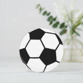 Sportthema Voetbal | Uitnodiging Football (Staand voorkant)