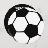 Sportthema Voetbal | Uitnodiging Football (Voorkant / Achterkant)