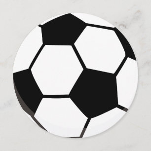 Sportthema Voetbal   Uitnodiging Football