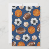 Sportticket Baby shower Uitnodiging (Achterkant)