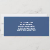 Sportticket Gender onthullen Uitnodiging, Football Kaart (Achterkant)