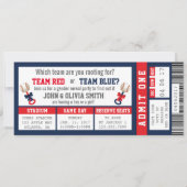 Sportticket Geslacht onthullen uitnodiging, honkba Kaart (Voorkant)