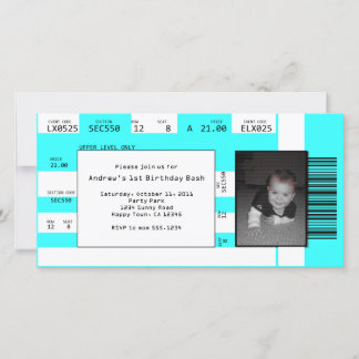 Sportticket Uitnodiging KIES UW ACHTERGRONDKLEUR