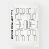 Sporttoernooibeugel - 16 teams - Wit Spandoek (Verticaal)