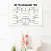 Sporttoernooibeugel - 16 teams - Wit Spandoek (Insitu)