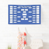 Sporttoernooibeugel - 32 teams - Blauw Spandoek (Insitu)