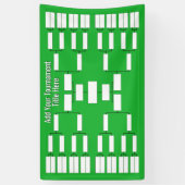 Sporttoernooibeugel - 32 teams - Groen Spandoek (Verticaal)