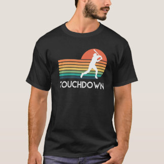 Sporttouchdown Baseball Player Retro Apparel T-shirt