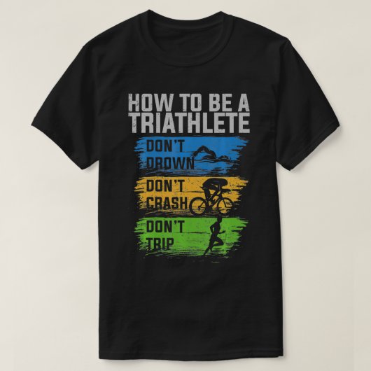 Sporttriatlete Gift Idea Triathlon T-shirt (Design voorkant)