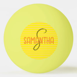 Sporttypografie Uniek Trendy Modern Monogram Pingpongbal