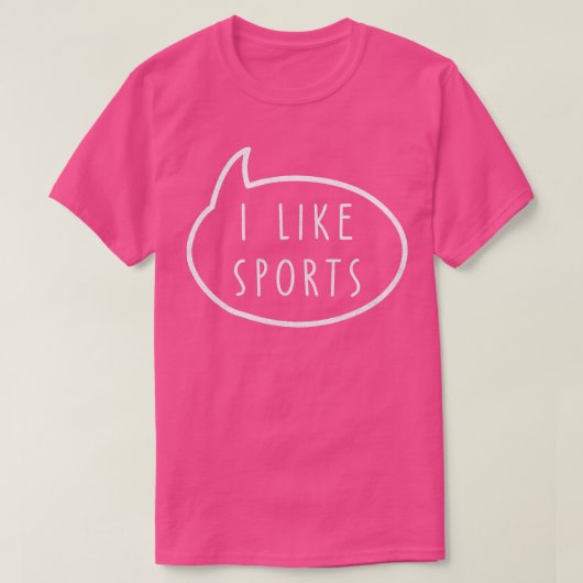 Sporttypografie Wit T-shirt (Design voorkant)