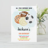 Sportuitnodigingen Kaart (Staand voorkant)