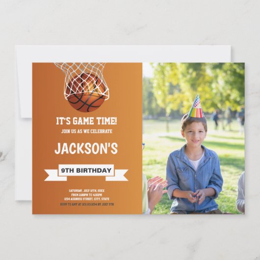  sportuitnodigingen voor kinderen kaart (Voorkant)