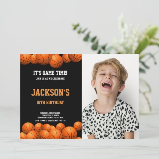  sportuitnodigingen voor kinderen kaart (Staand voorkant)