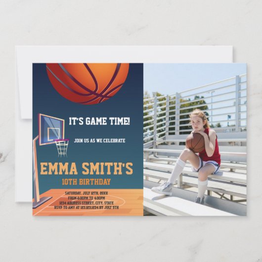  sportuitnodigingen voor kinderen kaart (Voorkant)