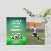 sportuitnodigingen voor kinderen kaart (Staand voorkant)