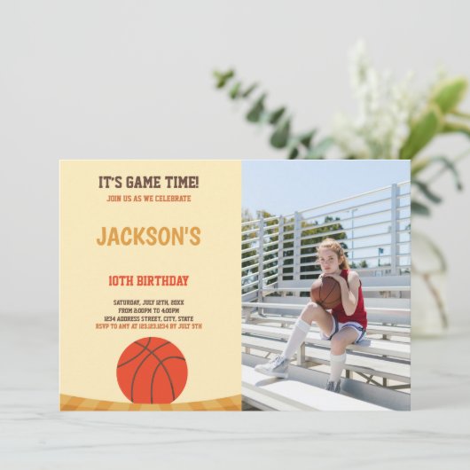  sportuitnodigingen voor kinderen kaart (Staand voorkant)