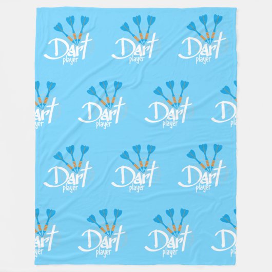 Sportuitrusting - 3 Darts - Dart Speler 2 Fleece Deken (Voorkant)