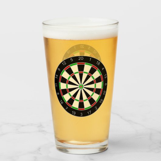 Sportuitrusting - Dartbord 1 Glas (Voorkant gevuld)