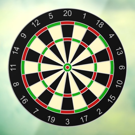 Sportuitrusting - Dartbord 1 Raamsticker (Vel 3)